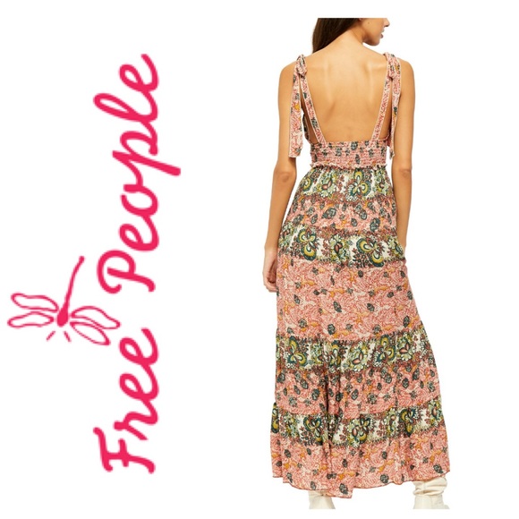 NWT F.P - Let’s Smock about it Maxi Dress - Picture 2 of 14